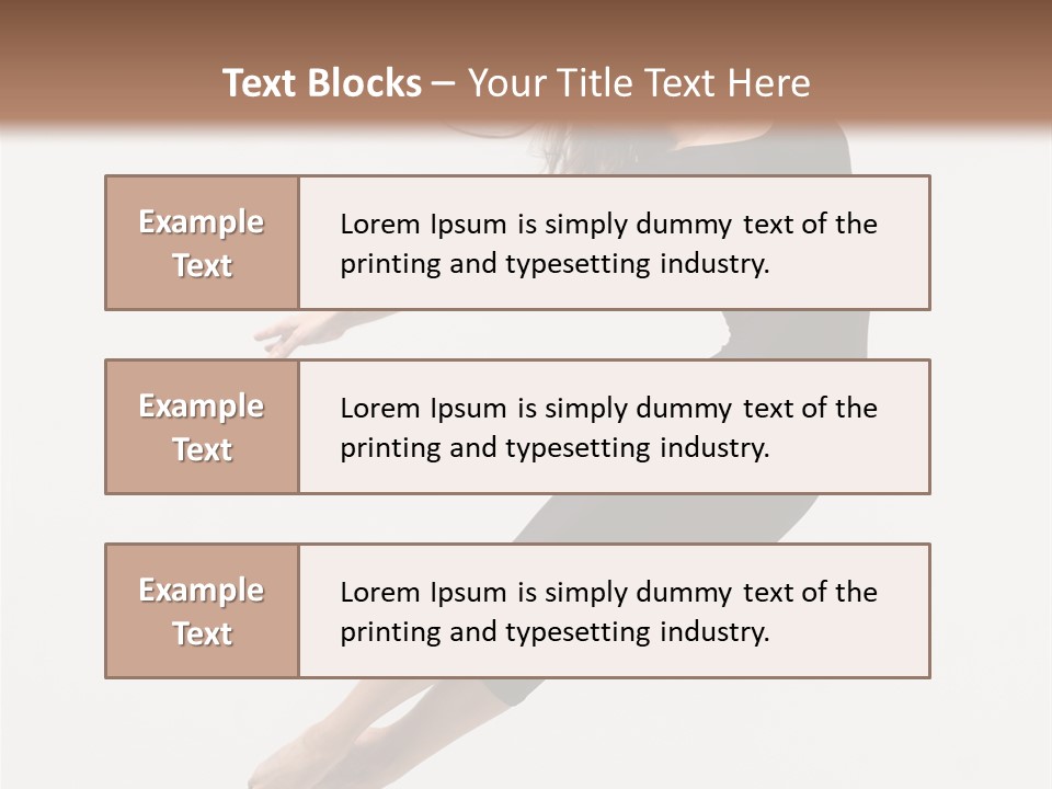 Female Aerobics Behavior PowerPoint Template