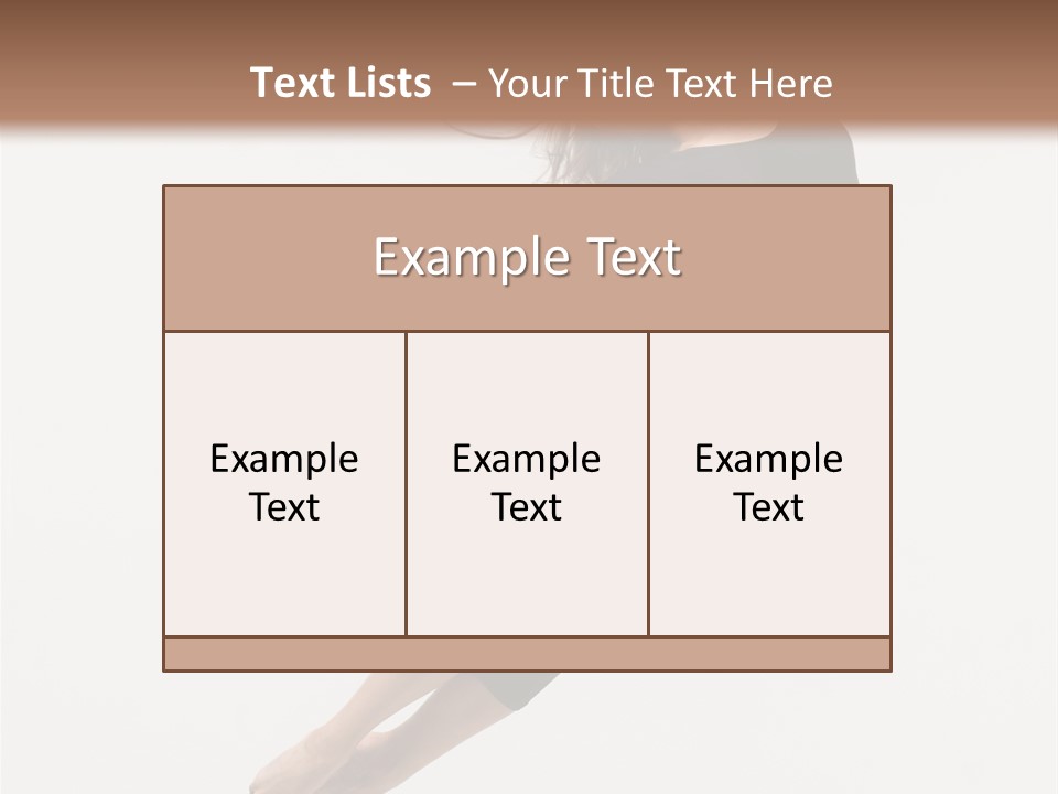 Female Aerobics Behavior PowerPoint Template