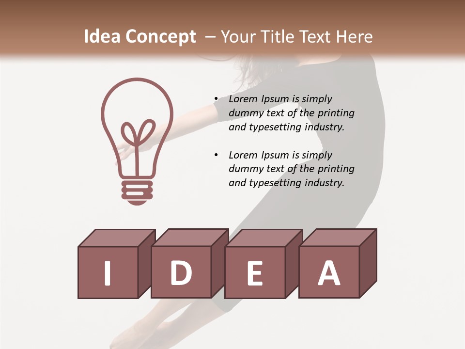 Female Aerobics Behavior PowerPoint Template