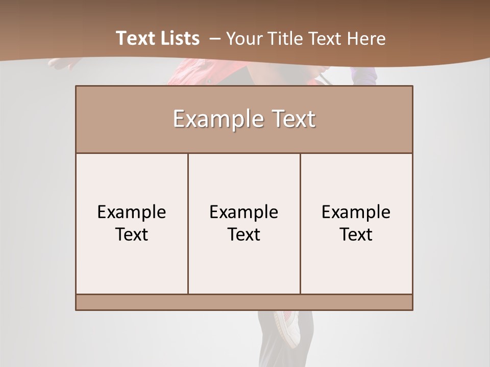 Modern Action Human PowerPoint Template