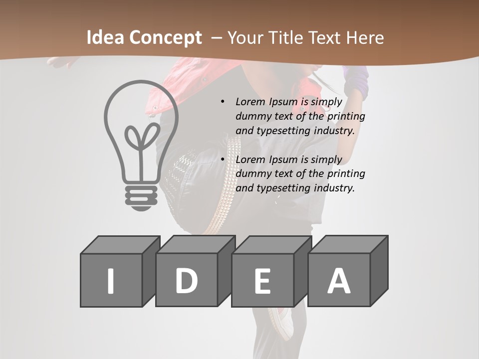 Modern Action Human PowerPoint Template