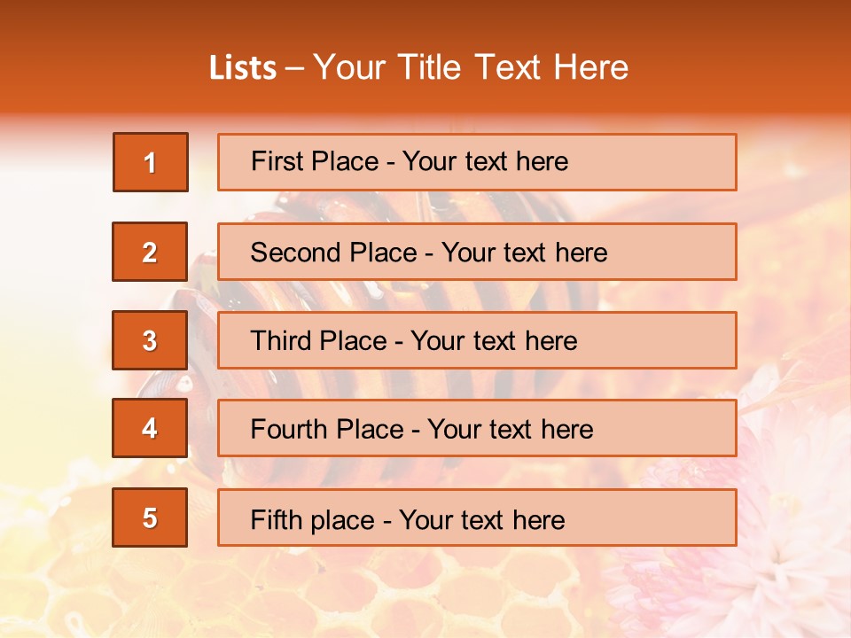 Dessert Sweetener Nutrition PowerPoint Template