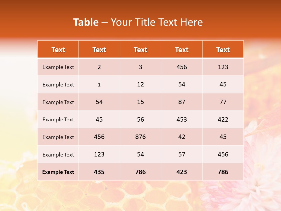 Dessert Sweetener Nutrition PowerPoint Template