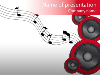 Soundwave Emit Pulse PowerPoint Template