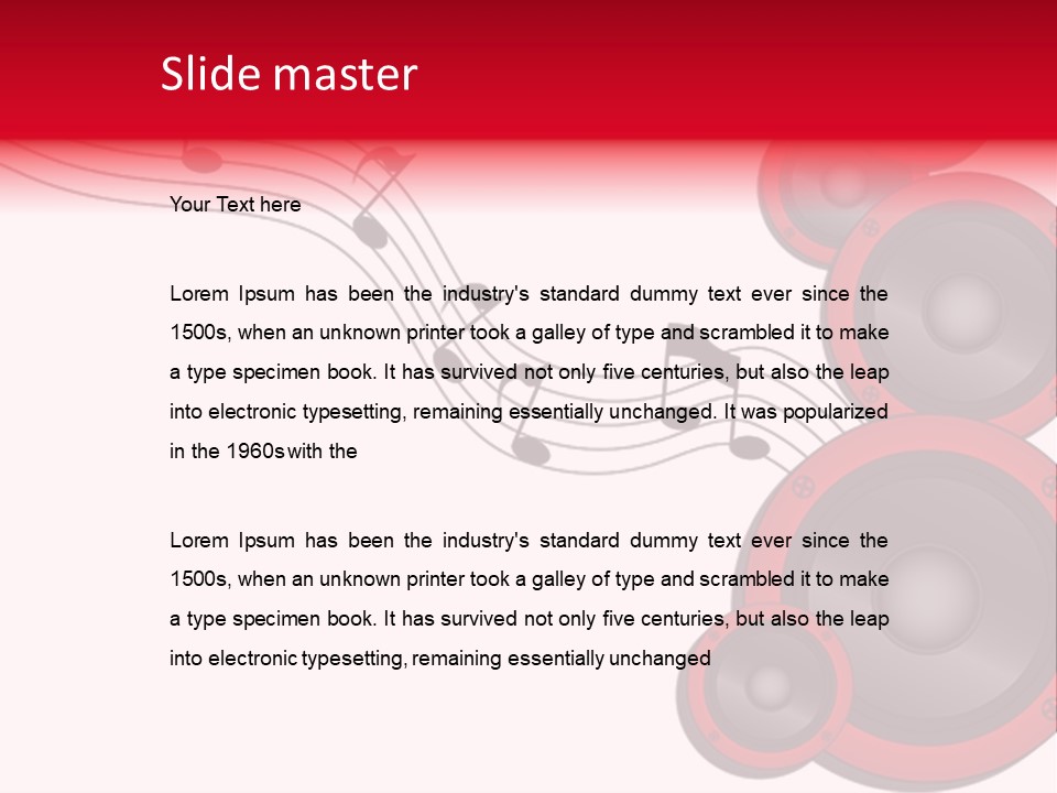 Soundwave Emit Pulse PowerPoint Template