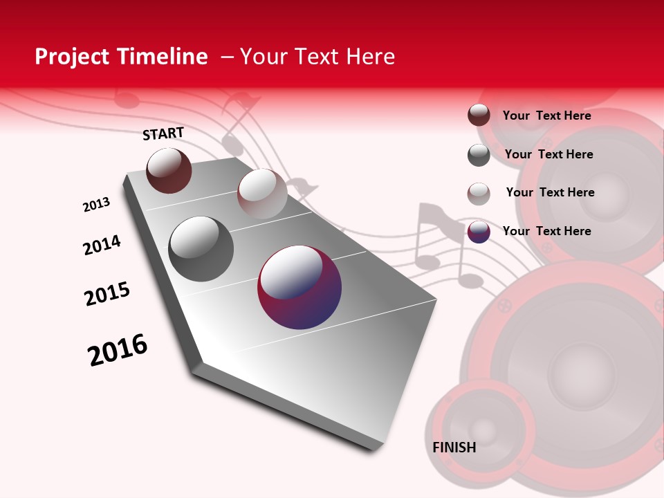Soundwave Emit Pulse PowerPoint Template
