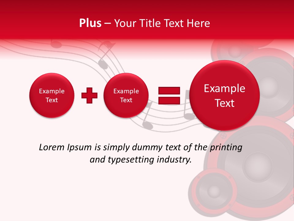 Soundwave Emit Pulse PowerPoint Template