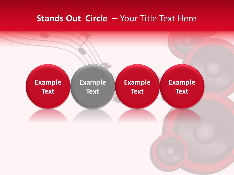 Soundwave Emit Pulse PowerPoint Template