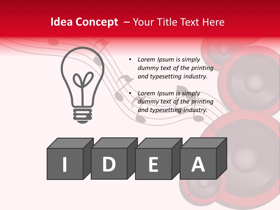 Soundwave Emit Pulse PowerPoint Template