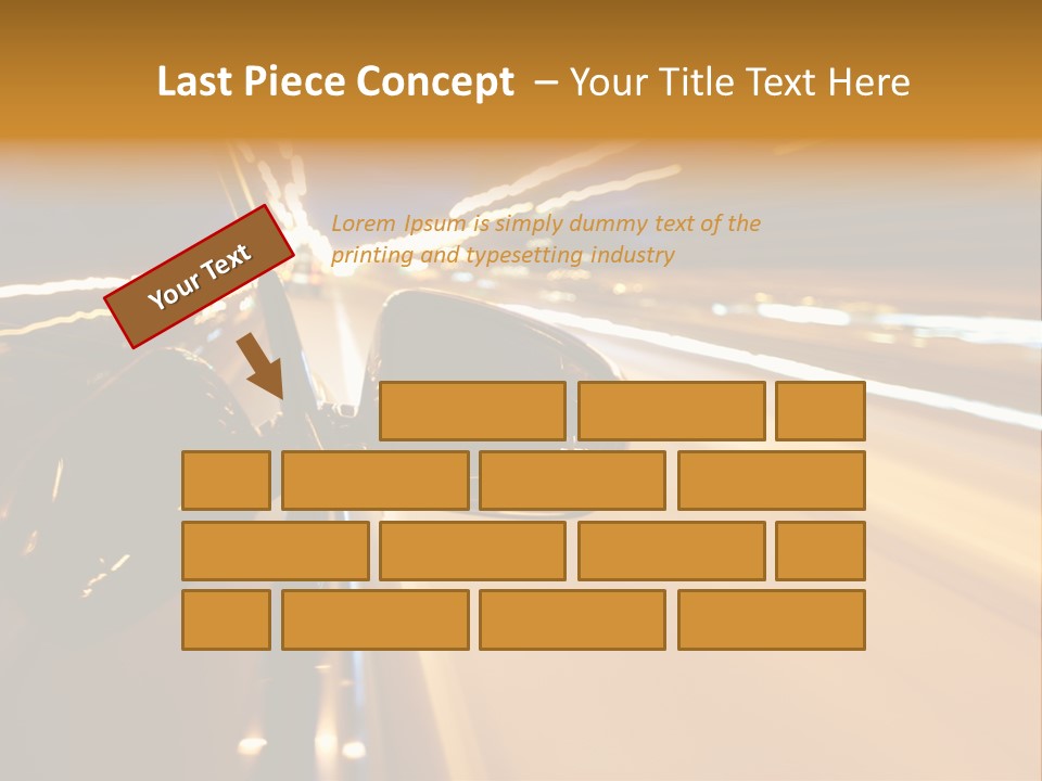 Drive Street Road PowerPoint Template