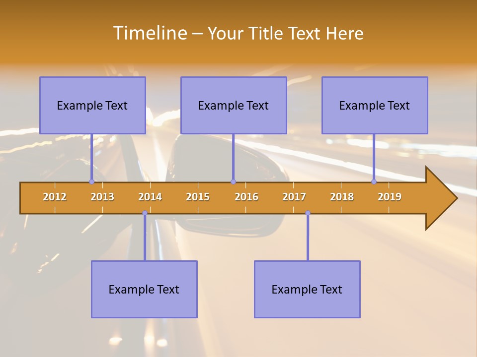 Drive Street Road PowerPoint Template