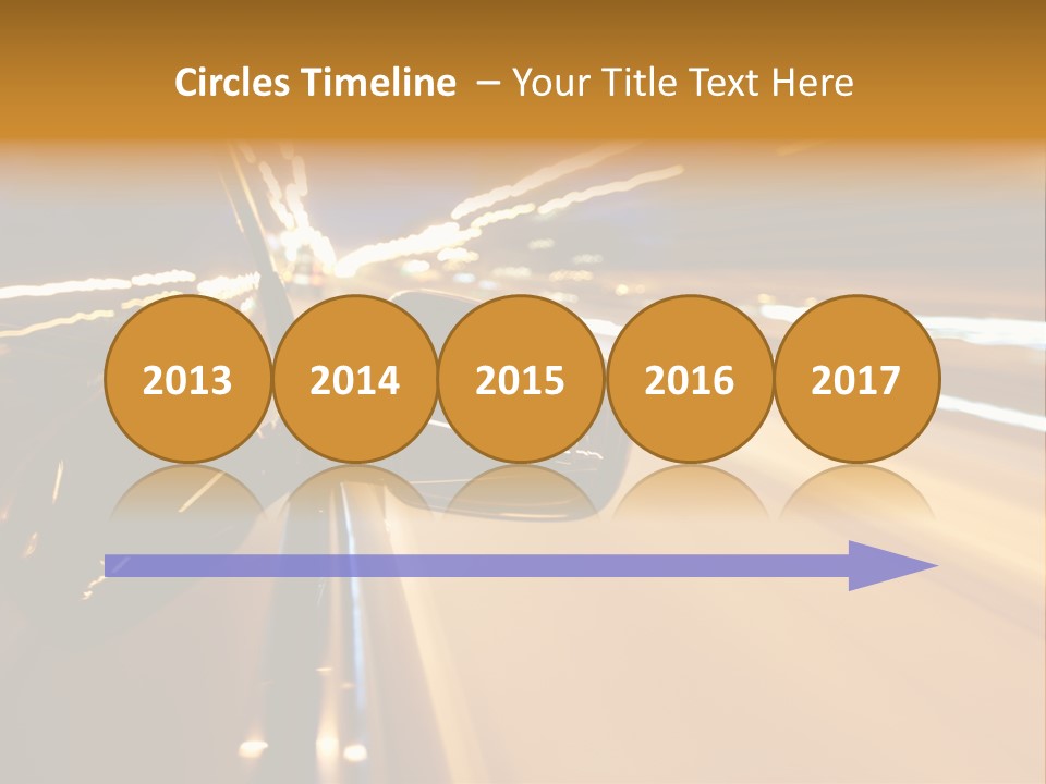 Drive Street Road PowerPoint Template