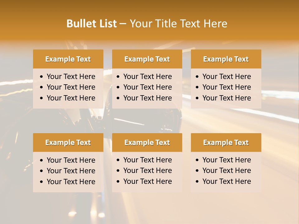 Drive Street Road PowerPoint Template