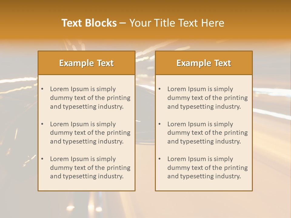 Drive Street Road PowerPoint Template