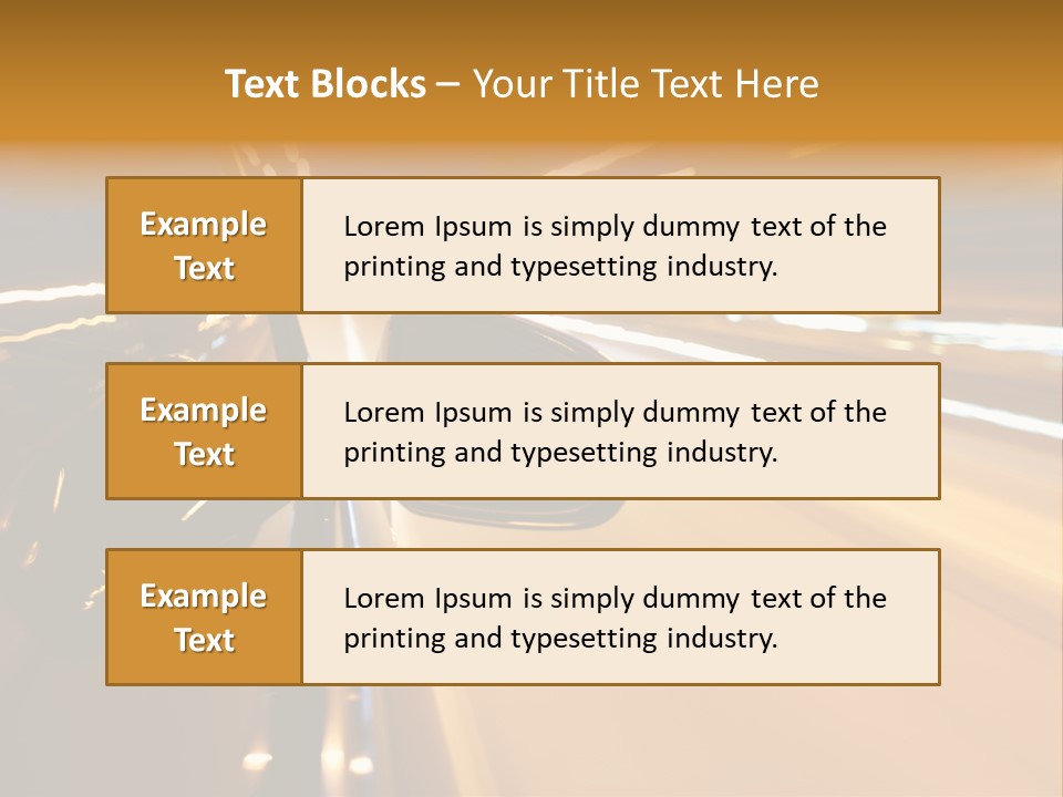 Drive Street Road PowerPoint Template