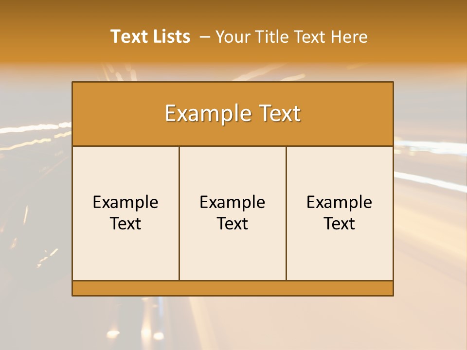 Drive Street Road PowerPoint Template