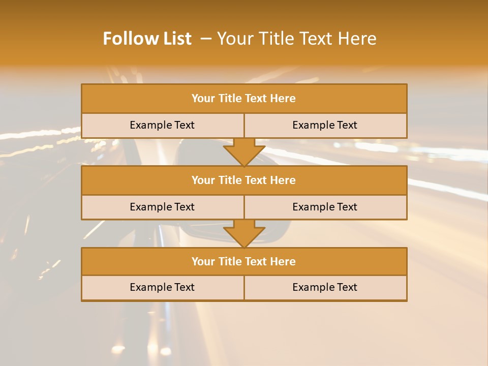 Drive Street Road PowerPoint Template