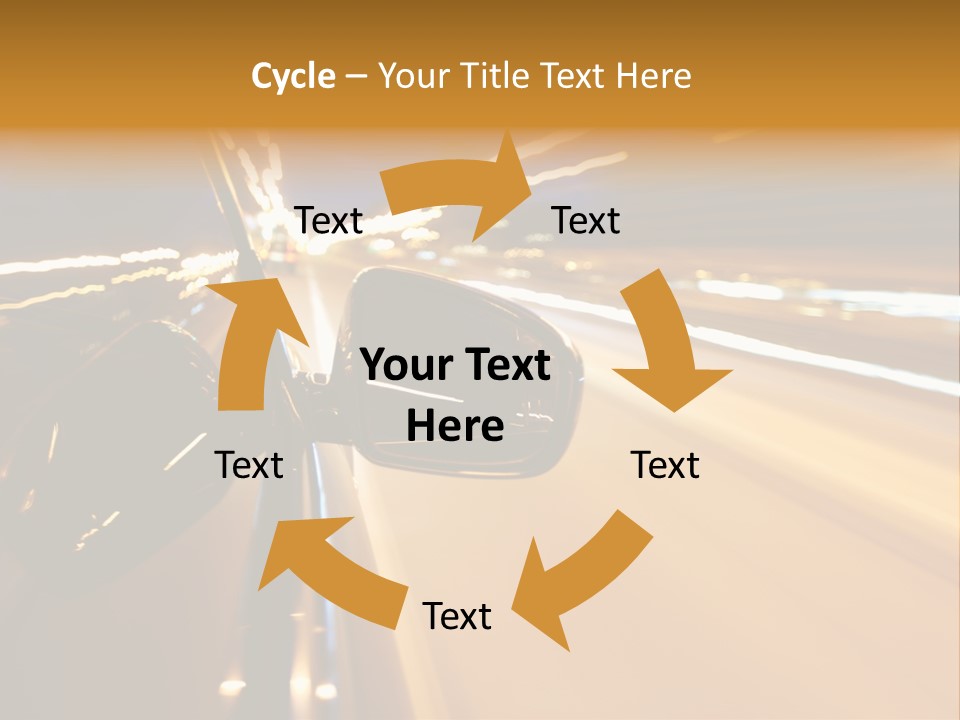 Drive Street Road PowerPoint Template