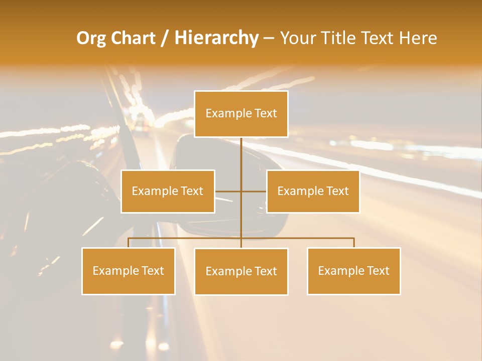 Drive Street Road PowerPoint Template