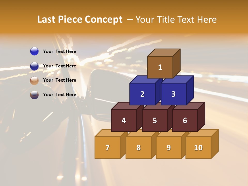 Drive Street Road PowerPoint Template