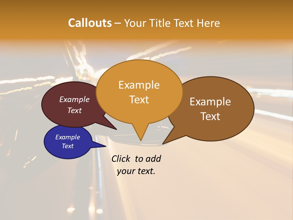 Drive Street Road PowerPoint Template