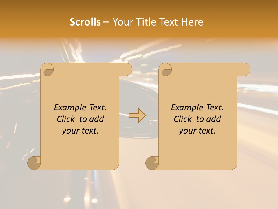 Drive Street Road PowerPoint Template
