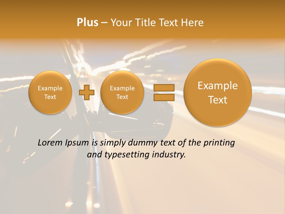Drive Street Road PowerPoint Template