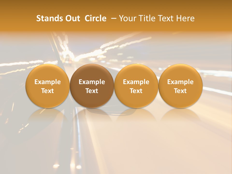 Drive Street Road PowerPoint Template