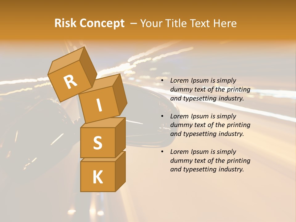 Drive Street Road PowerPoint Template