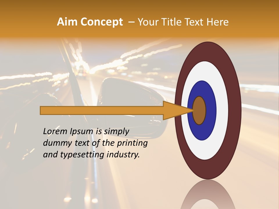 Drive Street Road PowerPoint Template