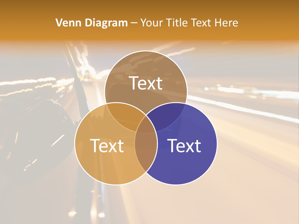 Drive Street Road PowerPoint Template