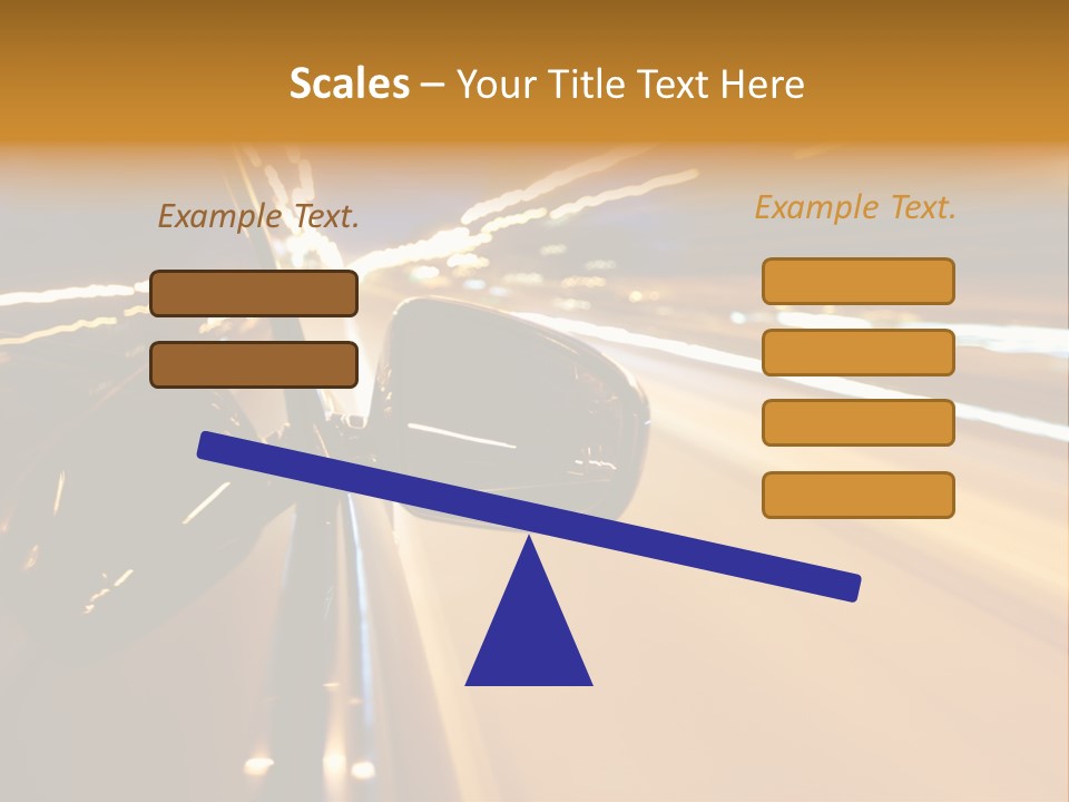 Drive Street Road PowerPoint Template