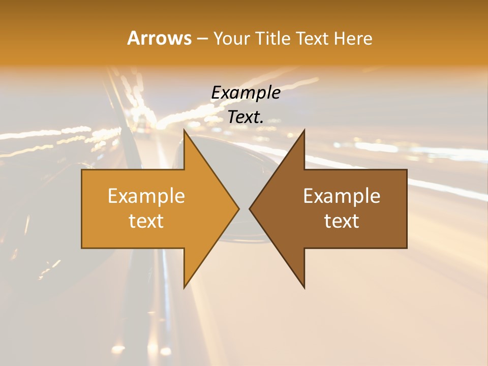 Drive Street Road PowerPoint Template