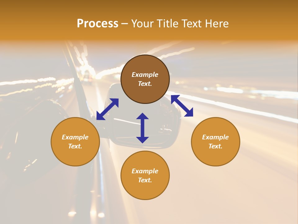 Drive Street Road PowerPoint Template