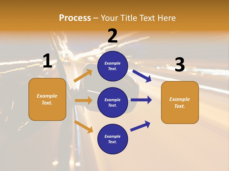 Drive Street Road PowerPoint Template