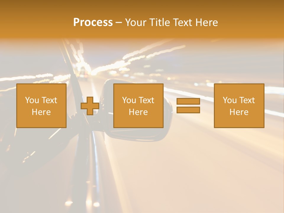 Drive Street Road PowerPoint Template