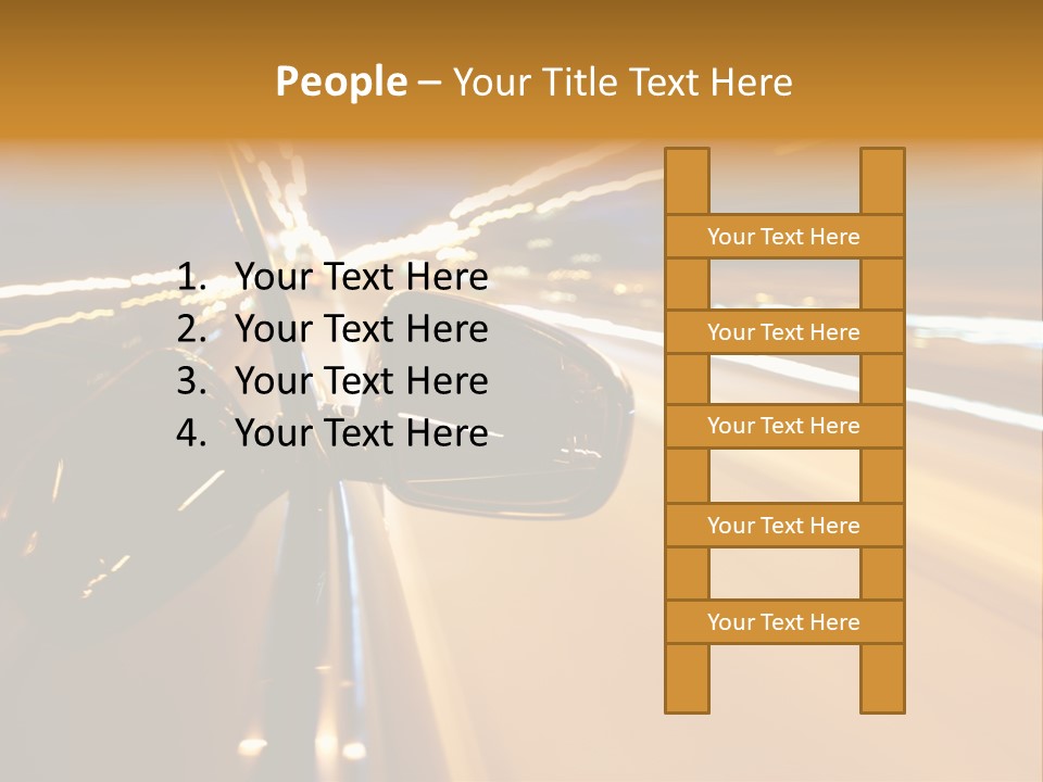 Drive Street Road PowerPoint Template