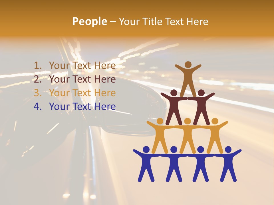 Drive Street Road PowerPoint Template