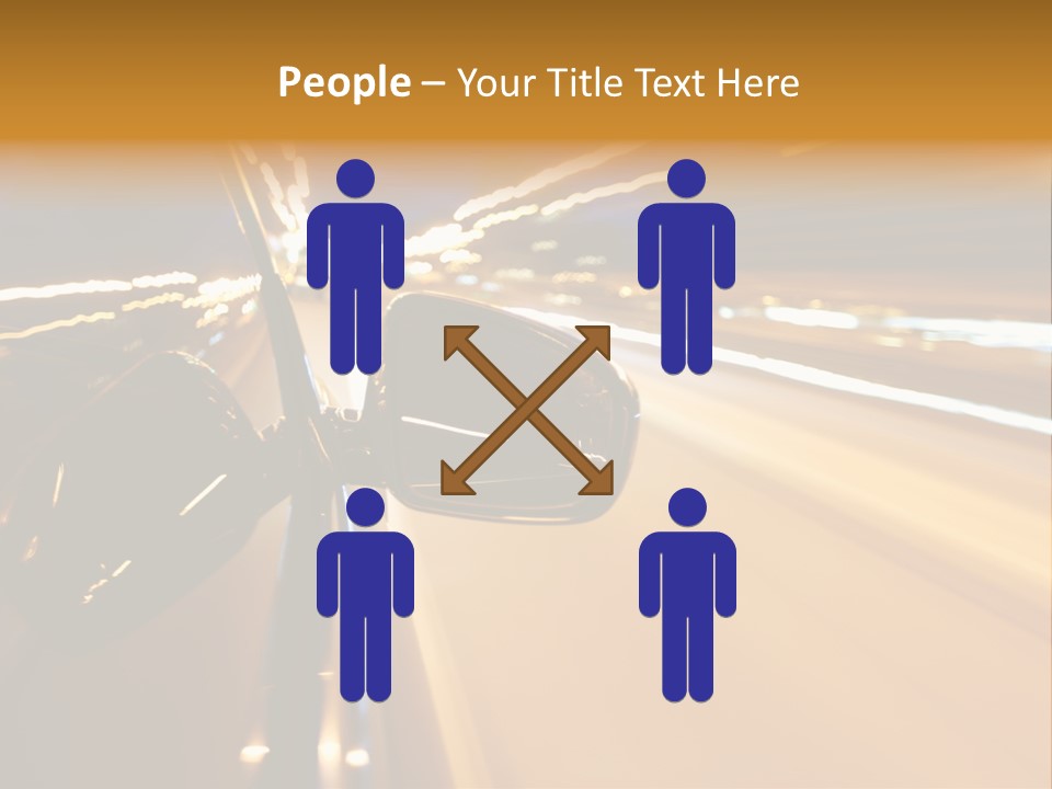 Drive Street Road PowerPoint Template