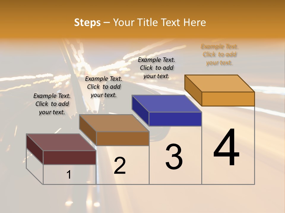 Drive Street Road PowerPoint Template