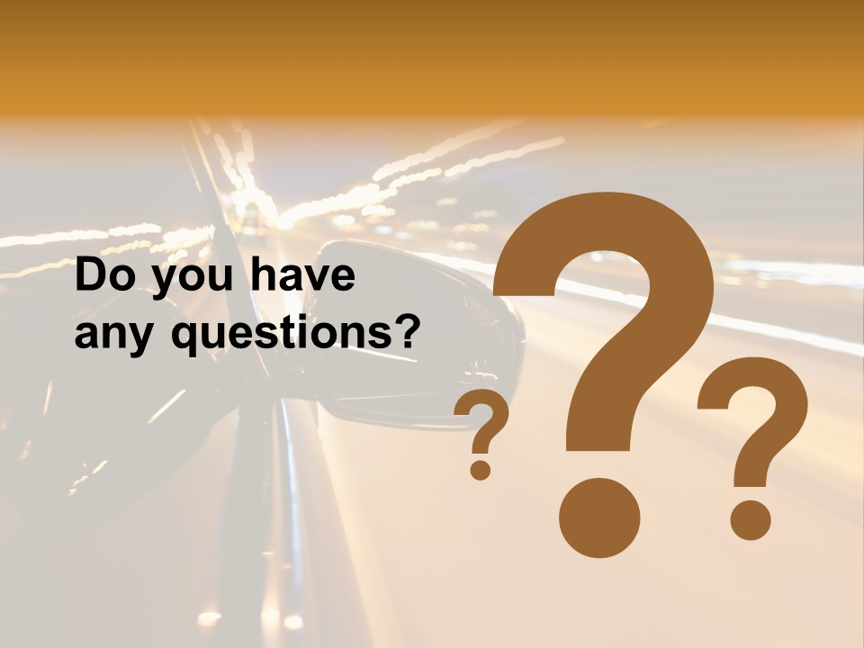 Drive Street Road PowerPoint Template