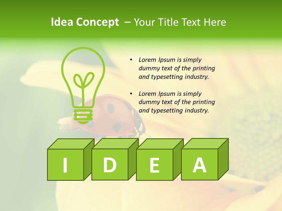 Insect Colorful Small PowerPoint Template