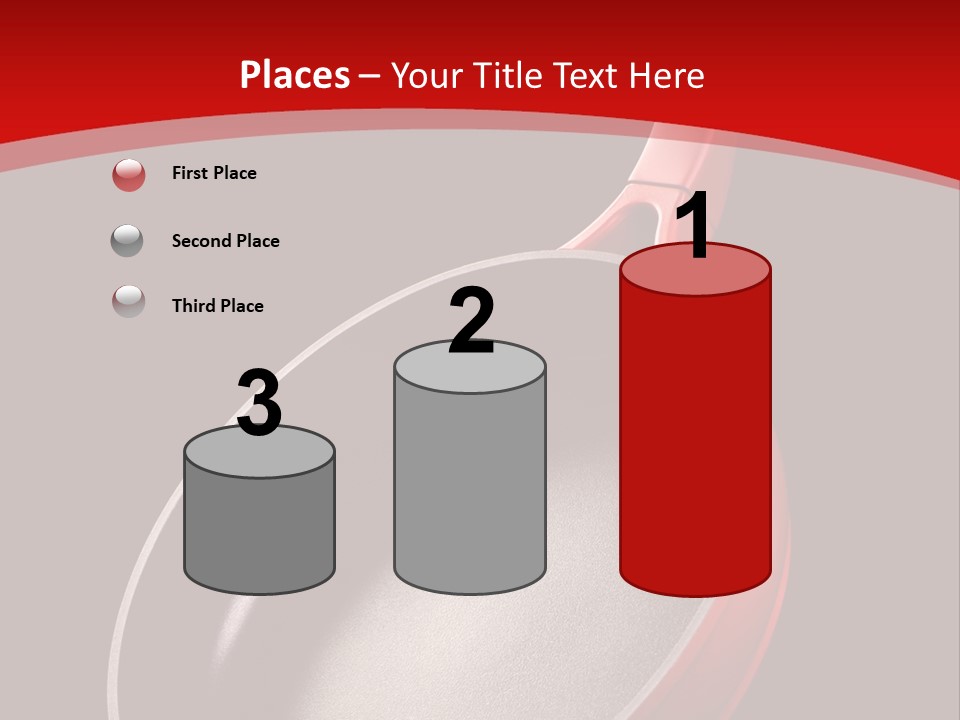 Red Kitchen Angle PowerPoint Template