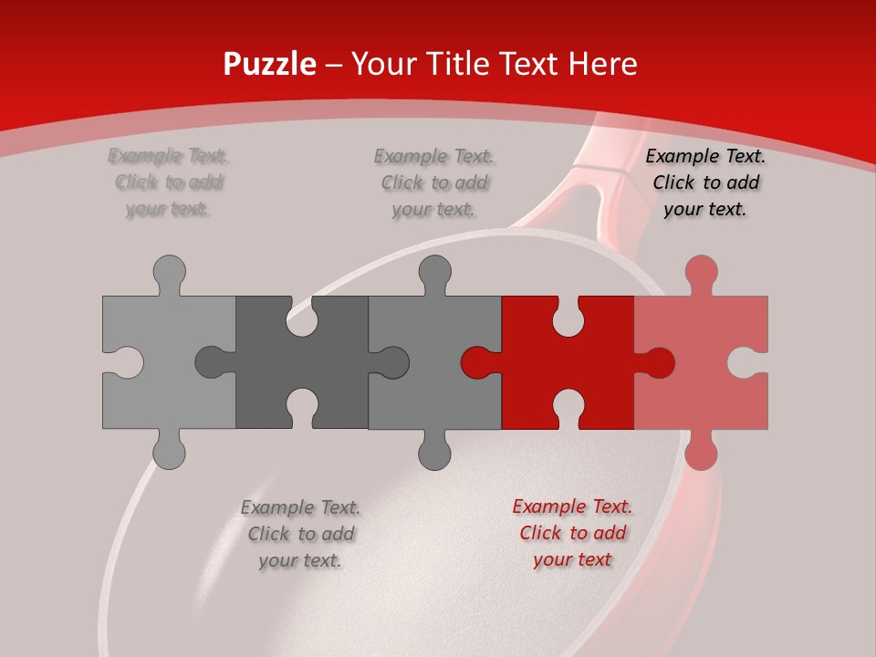 Red Kitchen Angle PowerPoint Template