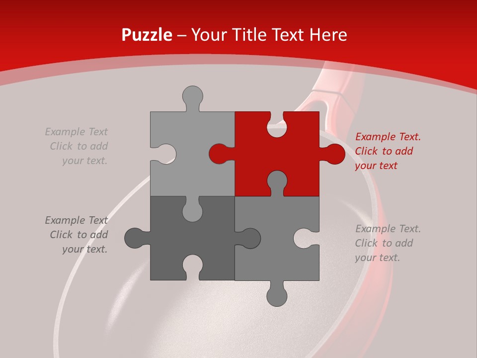 Red Kitchen Angle PowerPoint Template