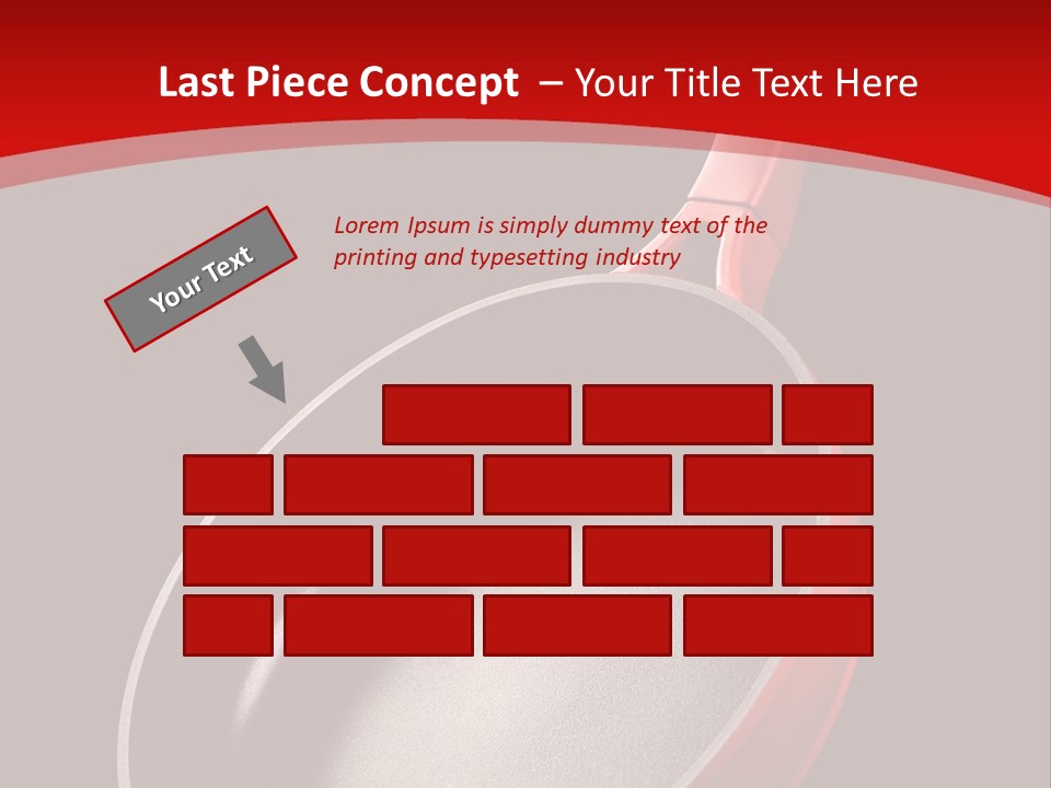 Red Kitchen Angle PowerPoint Template