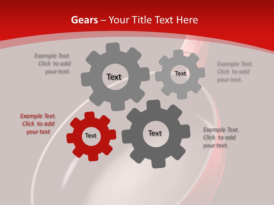 Red Kitchen Angle PowerPoint Template