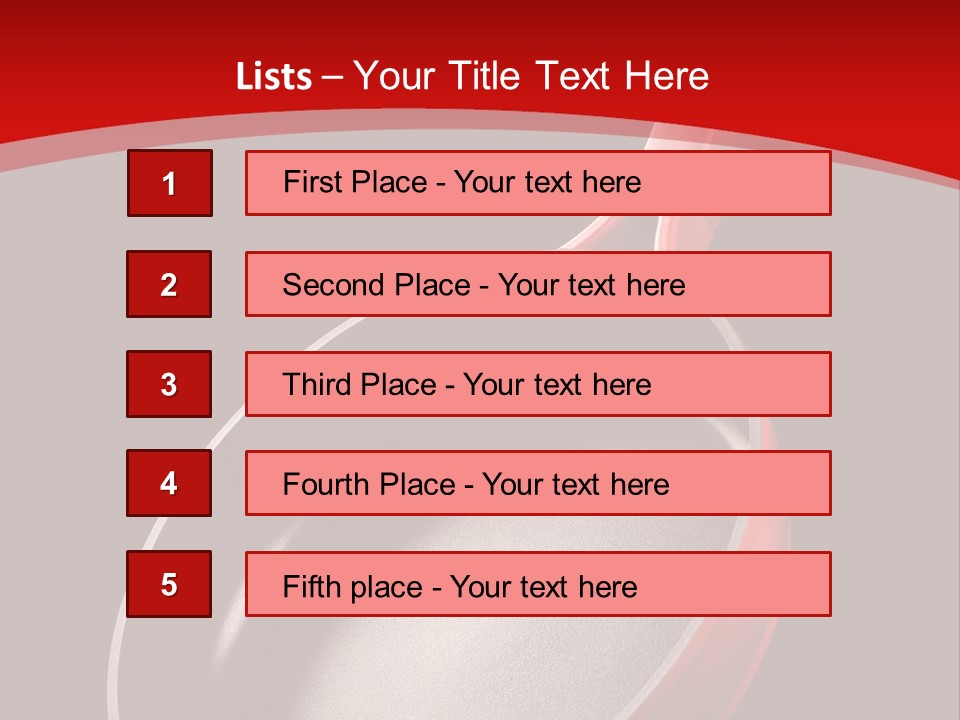 Red Kitchen Angle PowerPoint Template