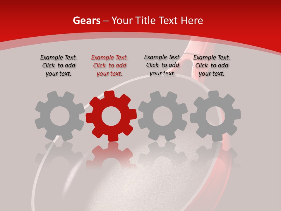 Red Kitchen Angle PowerPoint Template