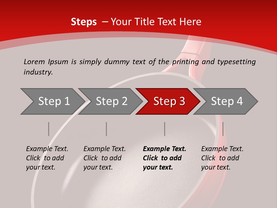Red Kitchen Angle PowerPoint Template